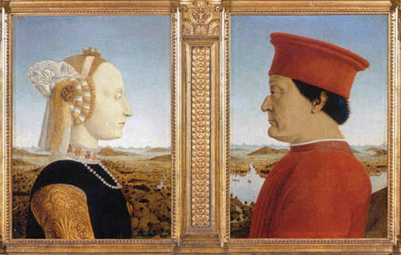 Duke and Duchess of Urbino by Piero della Francesca